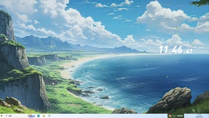 宫崎骏风格海边AI