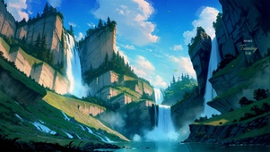 唯美山野风景