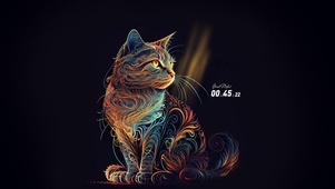五彩猫咪