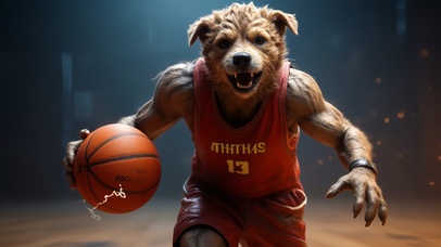 十二生肖之狗篮球运动员