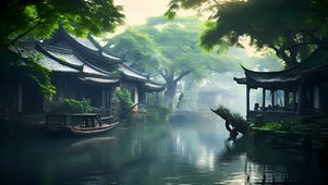 江南乌篷船