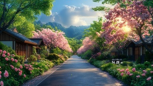 清新治愈山下街道