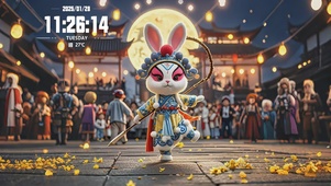 兔子舞动