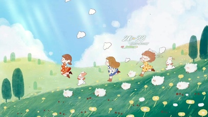 清新夏日一起捉蜻蜓