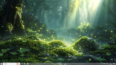 微观护眼树林苔藓