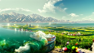 高原湖泊