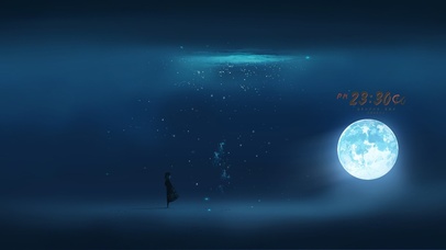 4k 治愈唯美深海星球少女