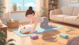 居家锻炼萝莉