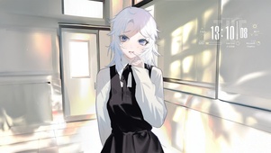 唯美白发猫女