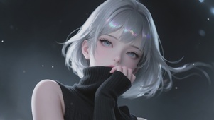 气质银发少女