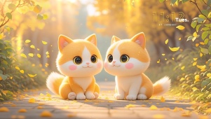 软萌暖阳猫咪