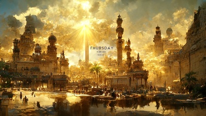 4K梦幻空中城堡