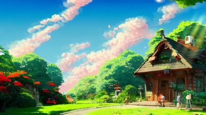 治愈 护眼乡村小卖部