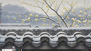 古风雪梅主题