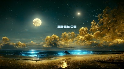 唯美治愈星月夜