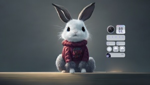 可爱毛衣小兔