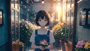 花店里的女孩