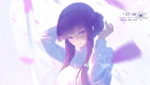 唯美紫发少女