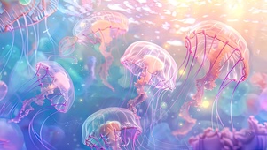 梦幻海底水母