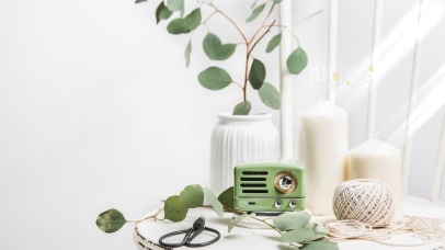 5K 白绿清新文艺风格