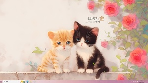 呆萌小黑猫