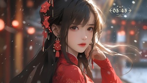红衣少女