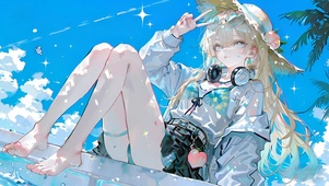 琳奈-海边泳装少女