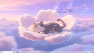 棉花糖云端猫咪