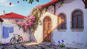 4K治愈阳光庭院