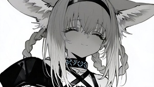 黑白少女-铃兰