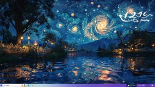 唯美治愈星月夜