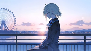 维尔汀-夕阳下的少女