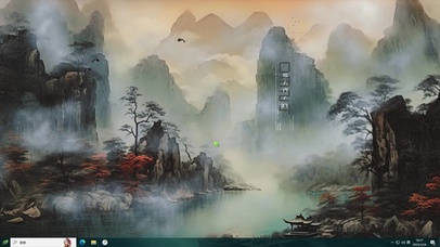 国风山水AI壁纸-桌面主题