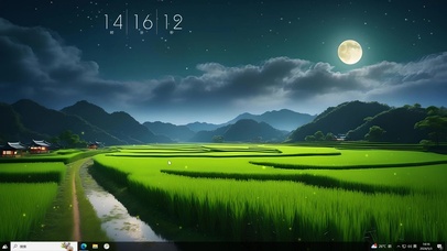 乡村美丽的夜晚