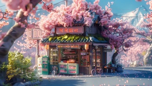 街边的甜品店
