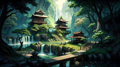 4K古风森林修仙秘境