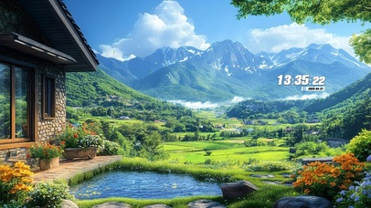 护眼后院小池塘