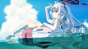 夏日度假美少女