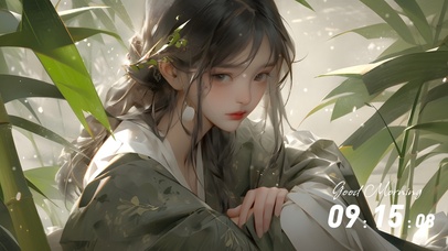 4K 古风清纯少女