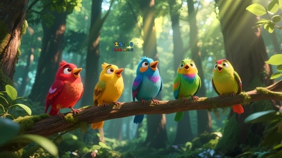 欢快歌唱的小鸟