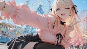 粉色少女、小春的快乐一天