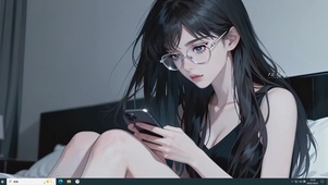 气质长腿眼镜女孩主题