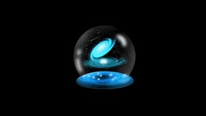 唯美梦幻星辰星云流星 水晶球