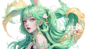 4k彩绘少女
