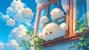奶呼呼的小云团