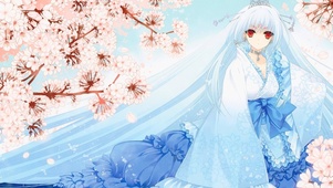 樱花古风少女