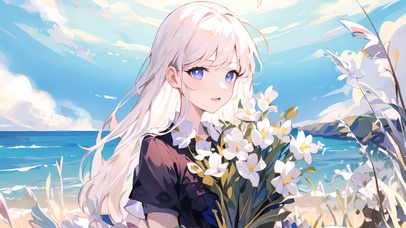 捧花女孩