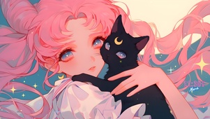 粉发猫咪女孩