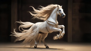 十二生肖之飘逸白马