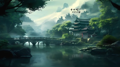 护眼幽静山谷小溪